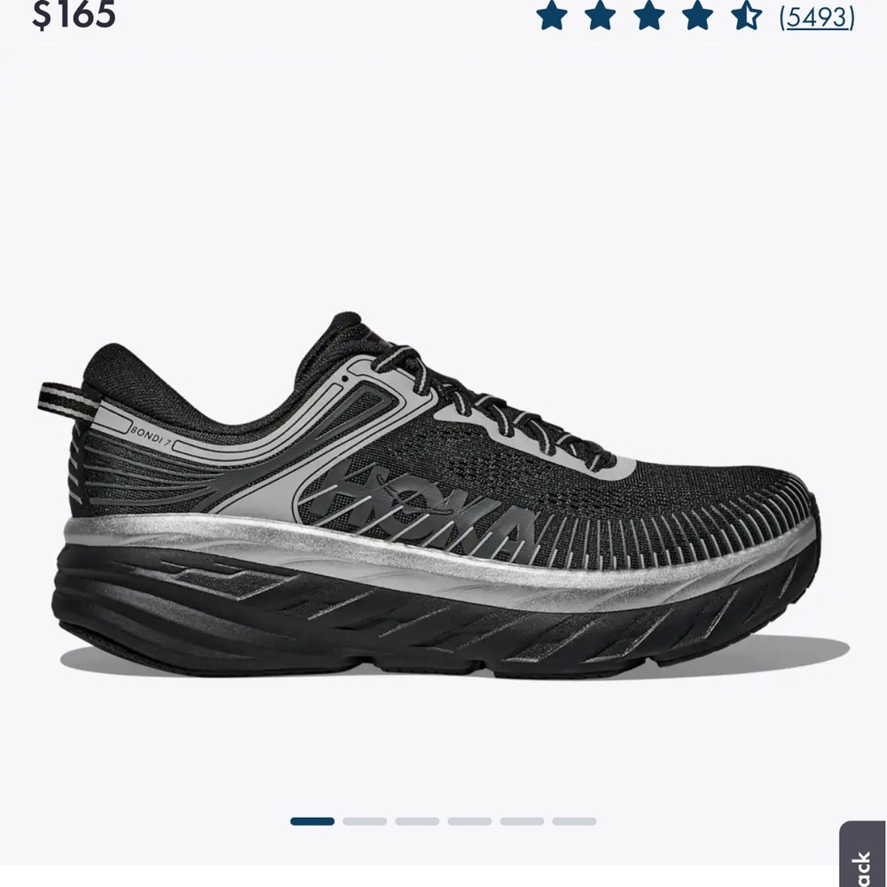 Hoka One One Black and Silver Athletic Shoes